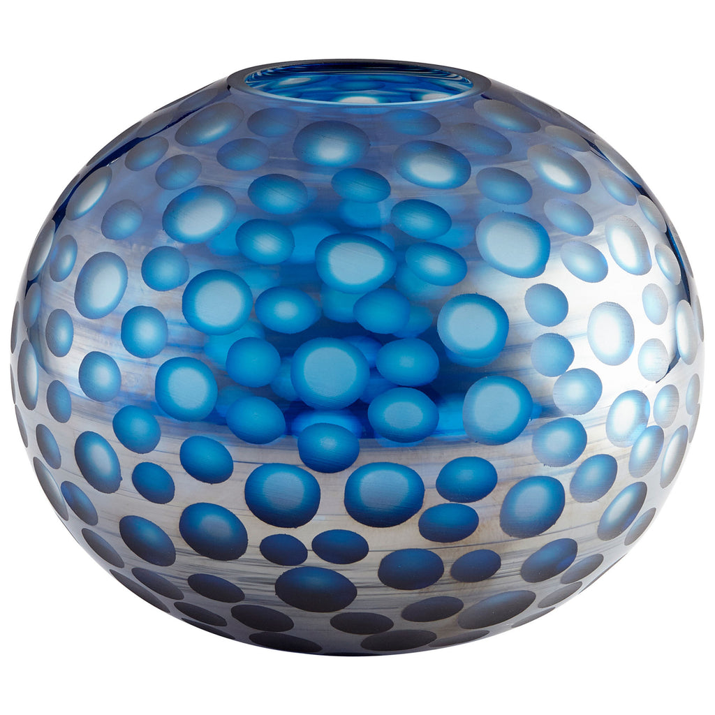 Round Toreen Vase - Blue - Medium | Cyan Design