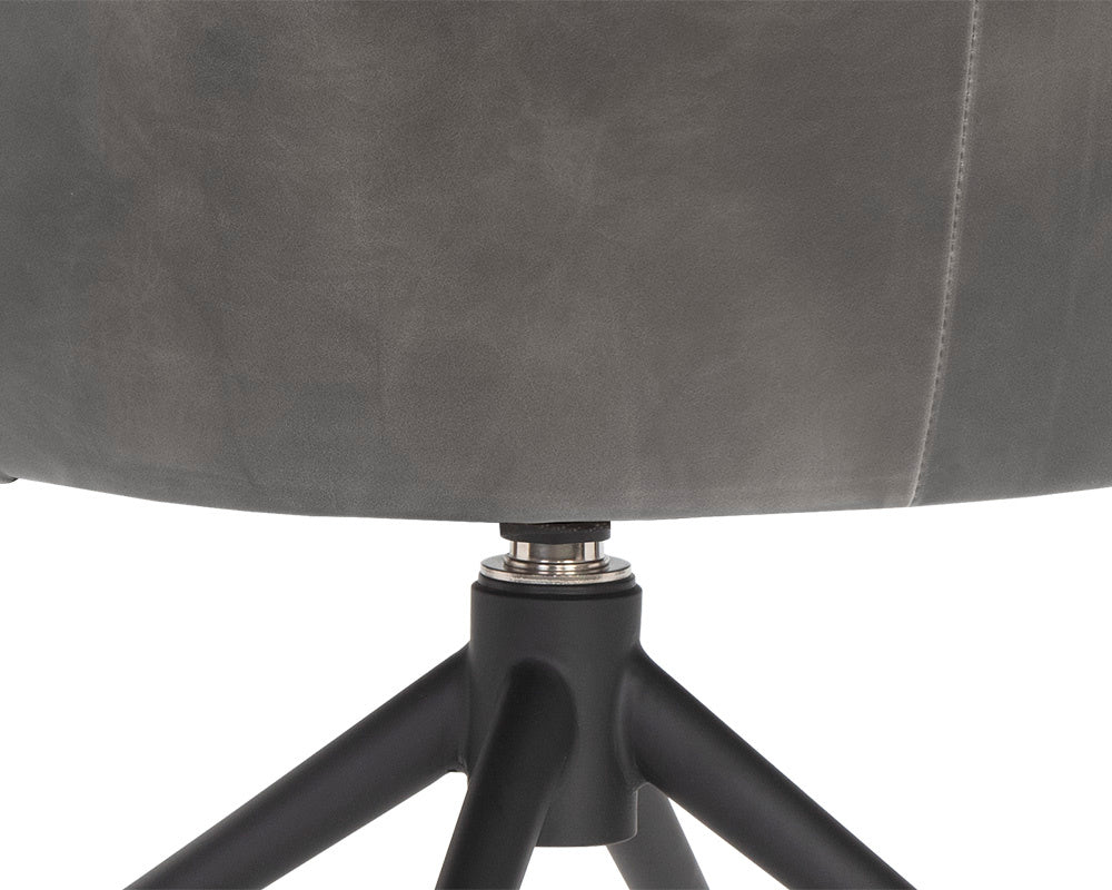 Bretta Swivel Dining Chair - Overcast Grey | Sunpan Furniture - 106102