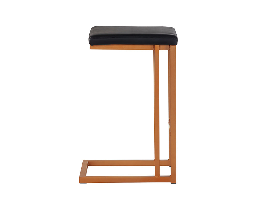 Boone Counter Stool - Champagne Gold - Onyx | Sunpan Furniture - 103644