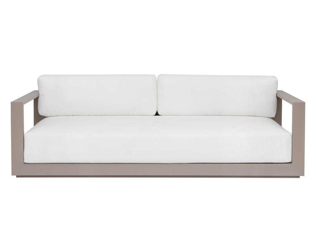 Tavira Sofa - Greige - Stinson White | Sunpan Furniture - 110479