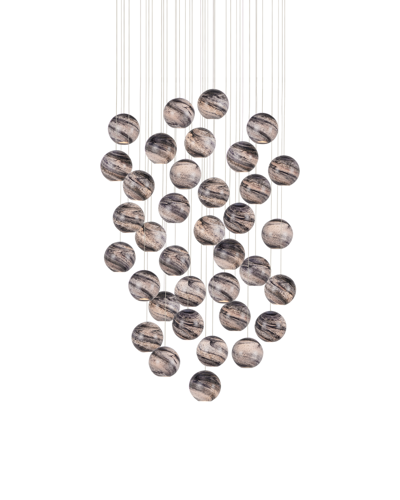 Currey & Co Palatino 36-Light Round Multi-Drop Pendant | 9000-1011