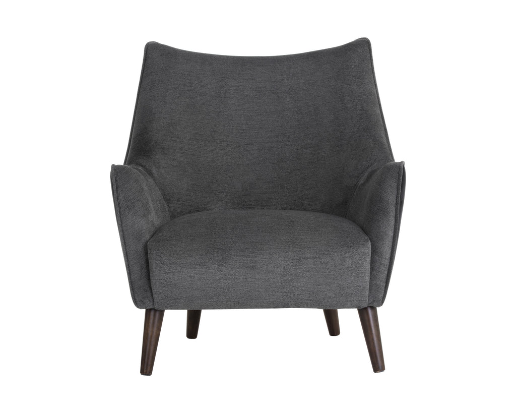 Sorrel Lounge Chair - Polo Club Kohl Grey / Abbington Black | Sunpan Furniture - 105464