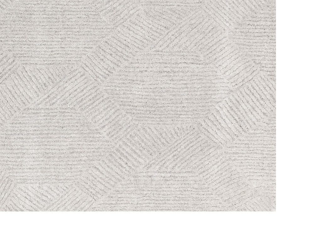 Calais Hand-Tufted Rug - Oatmeal / Grey - 10' X 14' | Sunpan Furniture - 109385