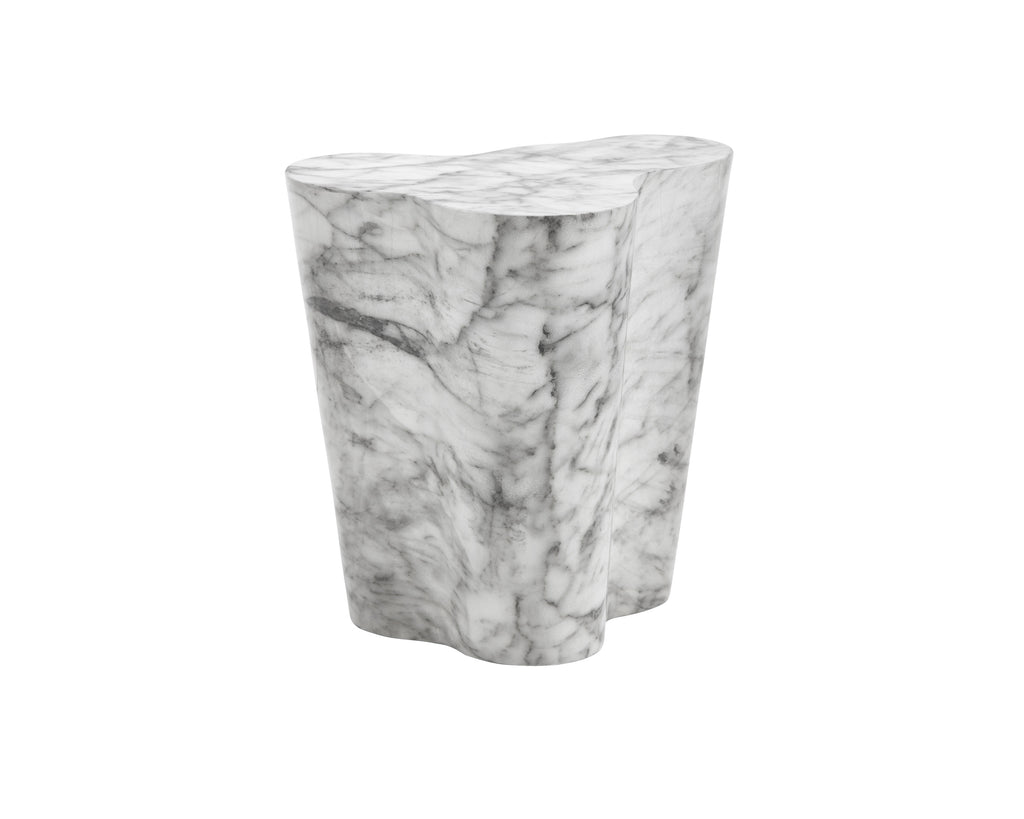 Ava End Table - Small - Marble Look | Sunpan Furniture - 103310