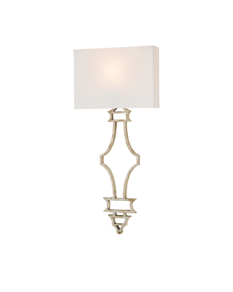 Eternity Silver Wall Sconce | Currey & Co - 5173