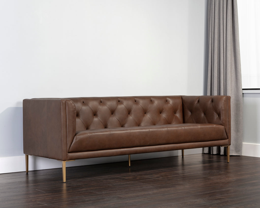 Westin Sofa - Vintage Caramel Leather | Sunpan Furniture - 106287