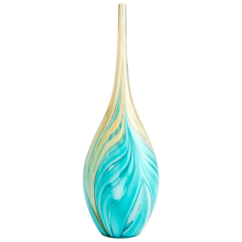 Parlor Palm Vase - Amber And Blue - Large | Cyan Design