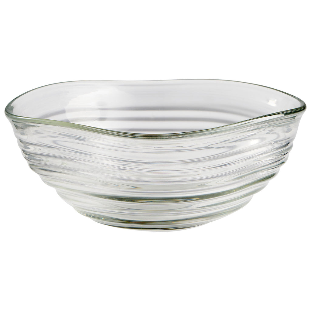 Wavelet Bowl - Clear - Small | Cyan Design