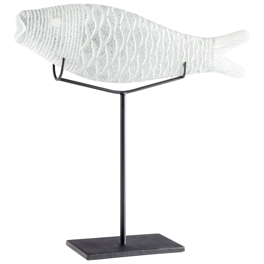 Grouper Sculpture - Clear And Frosted - Large | Cyan Design