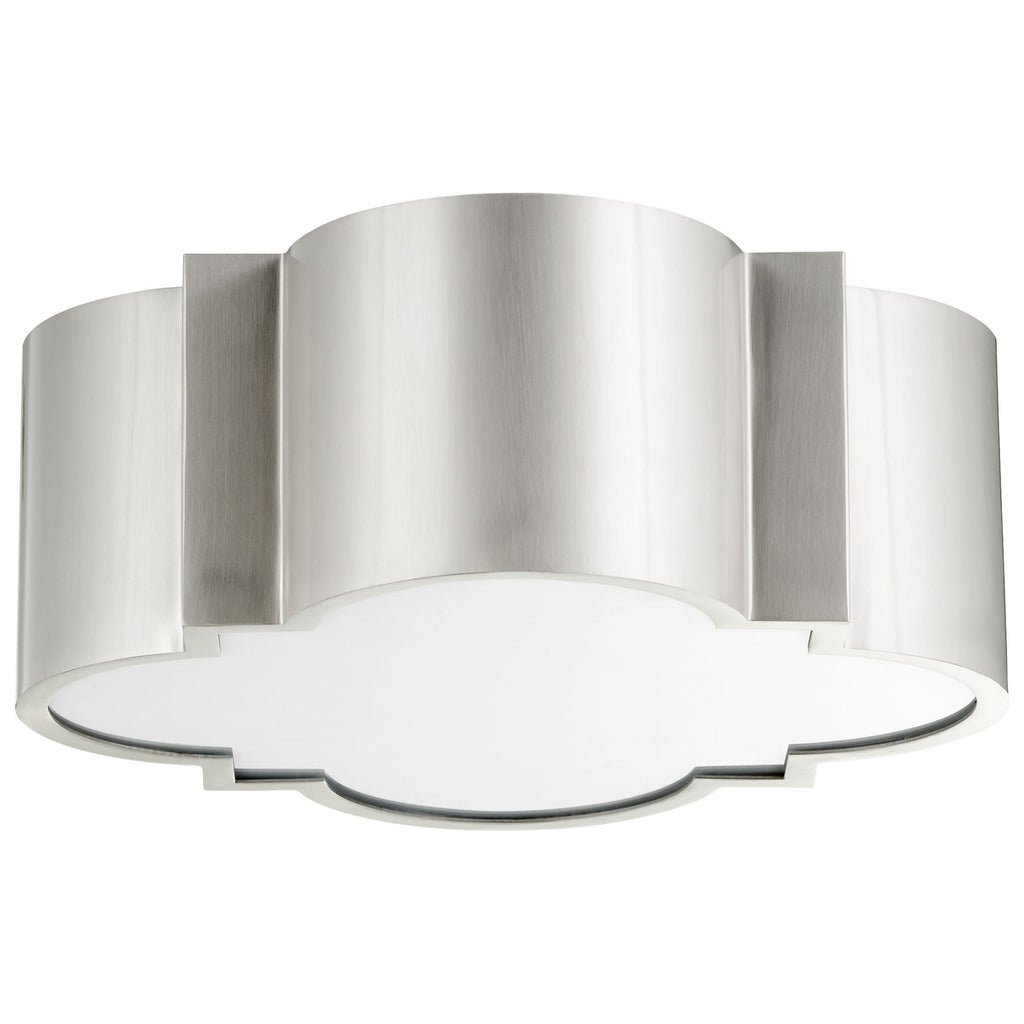 Wyatt Ceiling Mount 2-Light - Satin Nickel - Small | Cyan Design