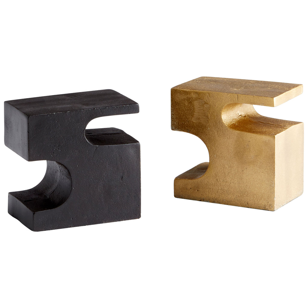 Two-Piece Bookends Piece Bookends - Bronze And Brass | Cyan Design