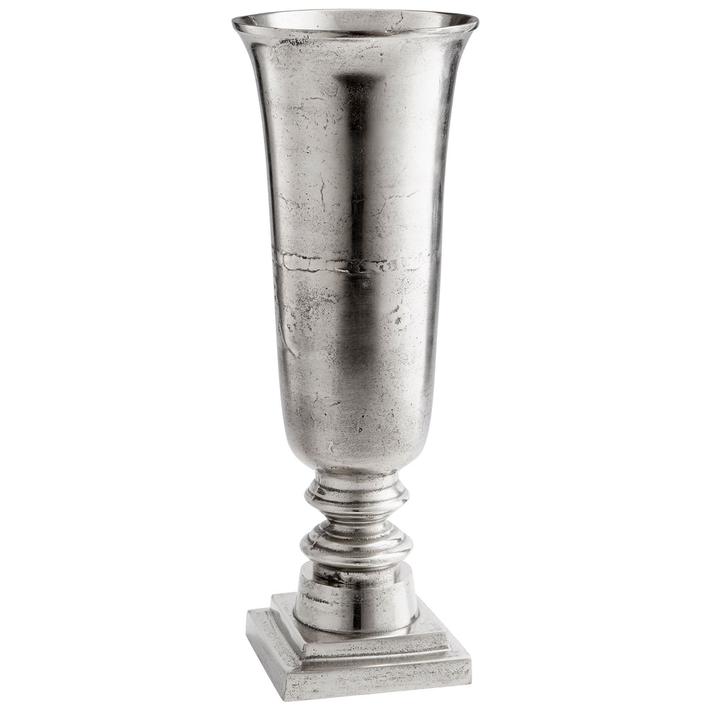 Relic Vase - Raw Nickel - Large | Cyan Design