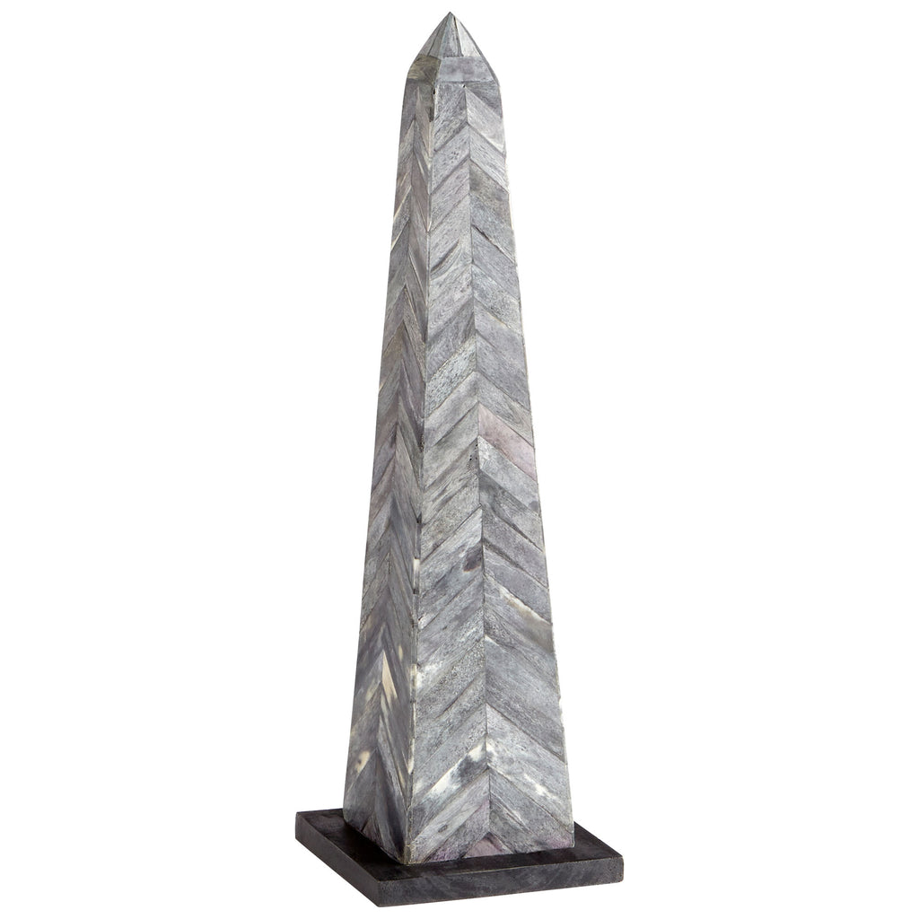 Herring Obelisk Sculpture - Grey And Black | Cyan Design