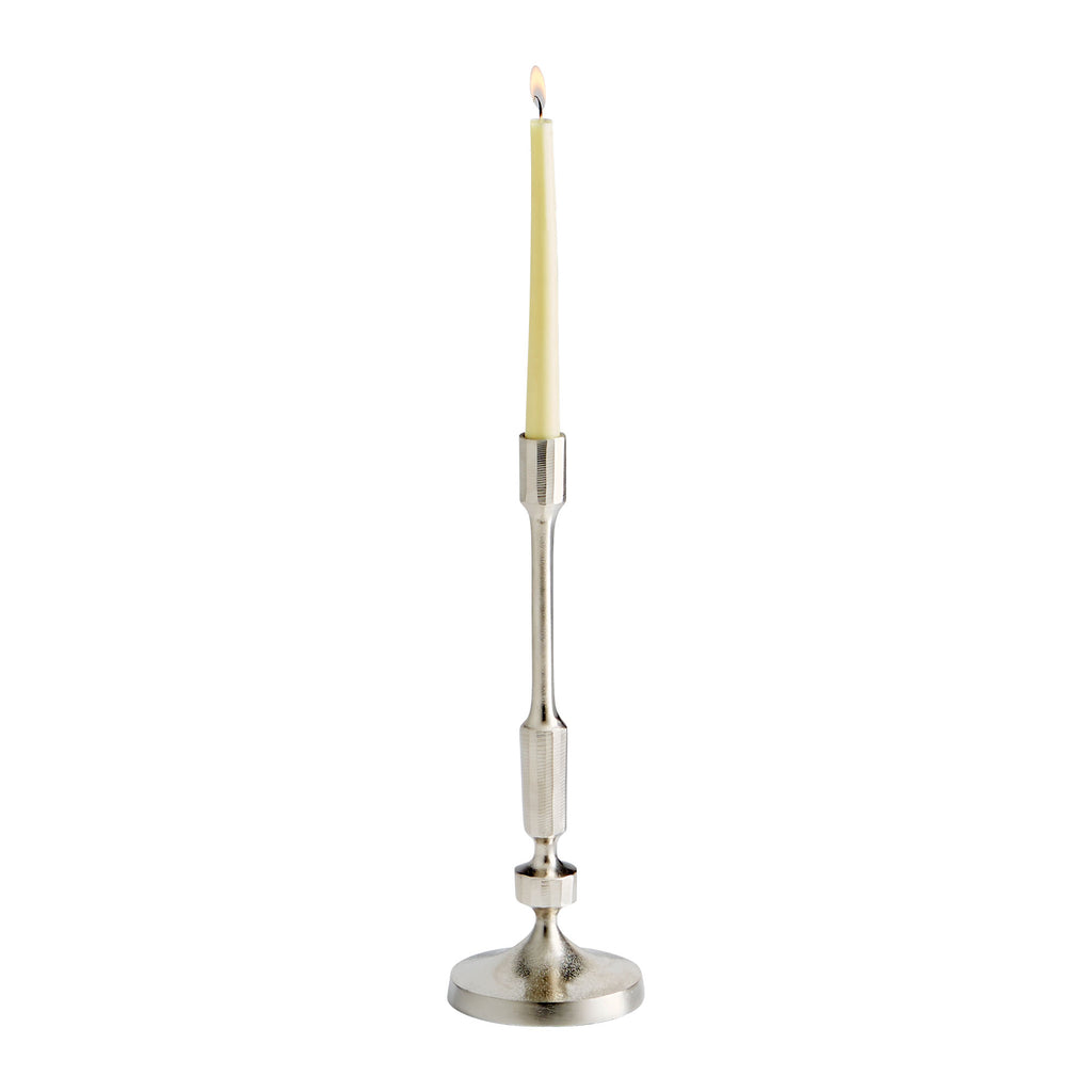 Cambria Candleholder - Nickel - Small | Cyan Design