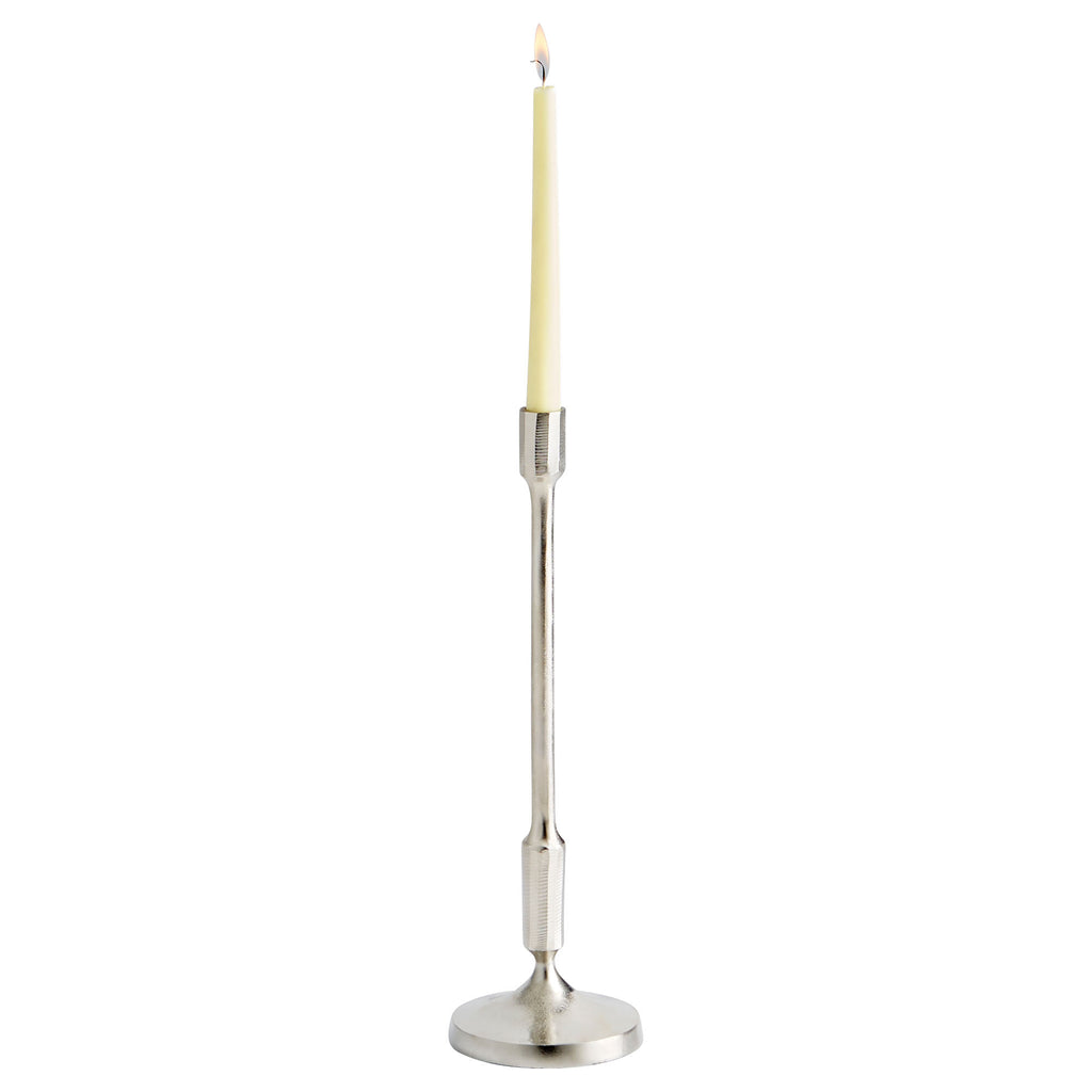 Cambria Candleholder - Nickel - Medium | Cyan Design