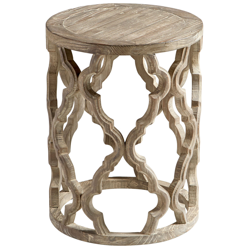 Sirah Side Table - Weathered Pine - Small | Cyan Design