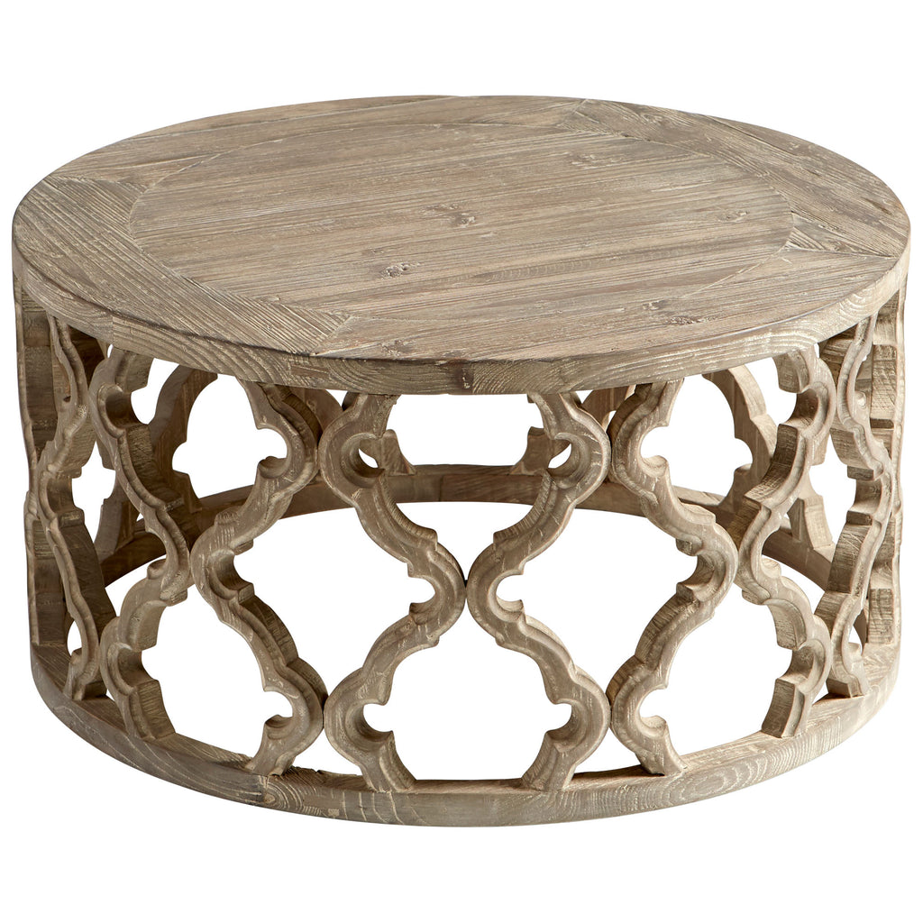 Sirah Coffee Table - Weathered Pine - Small | Cyan Design