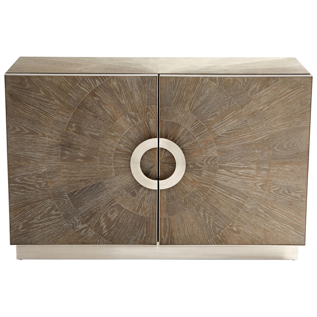 Volonte Cabinet - Weathered Oak And Stainless Steel | Cyan Design