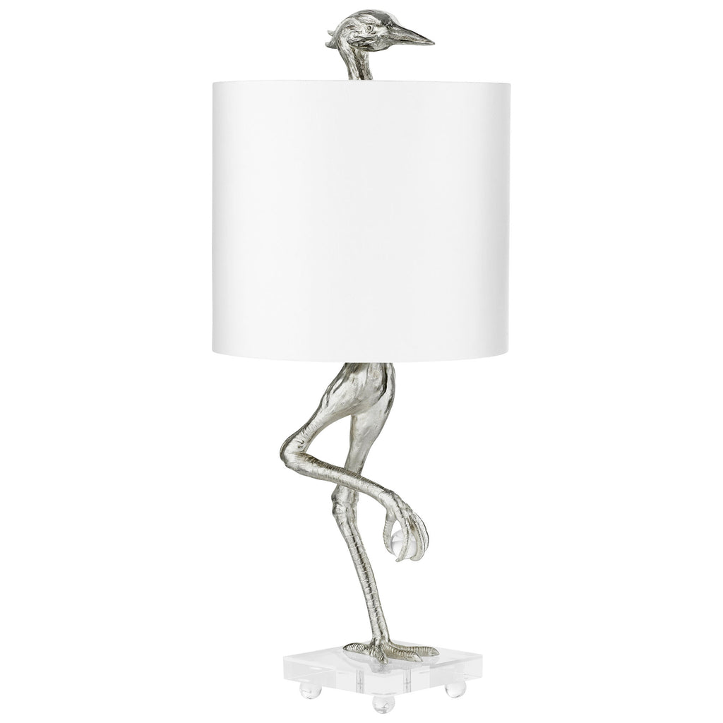 Ibis Table Lamp - Silver Leaf - Medium | Cyan Design