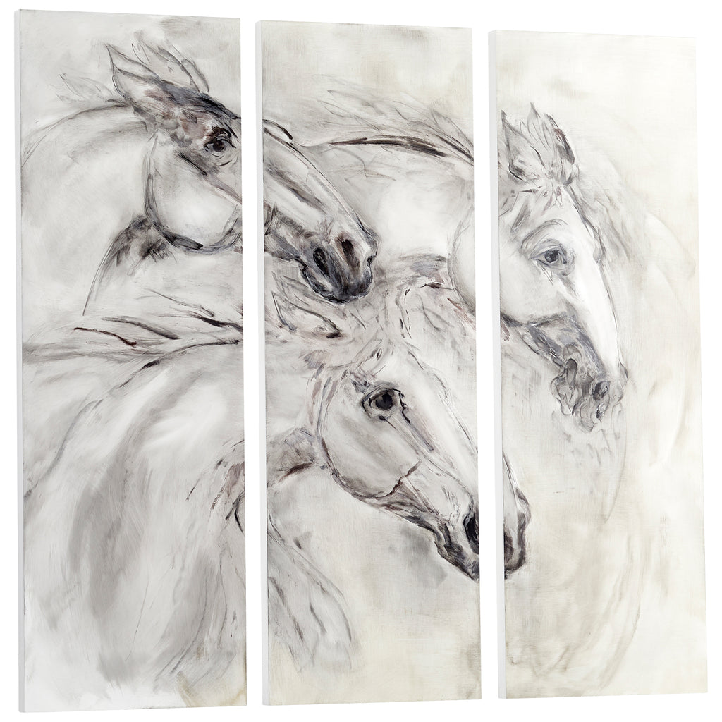 Galloping Wall Art - White | Cyan Design