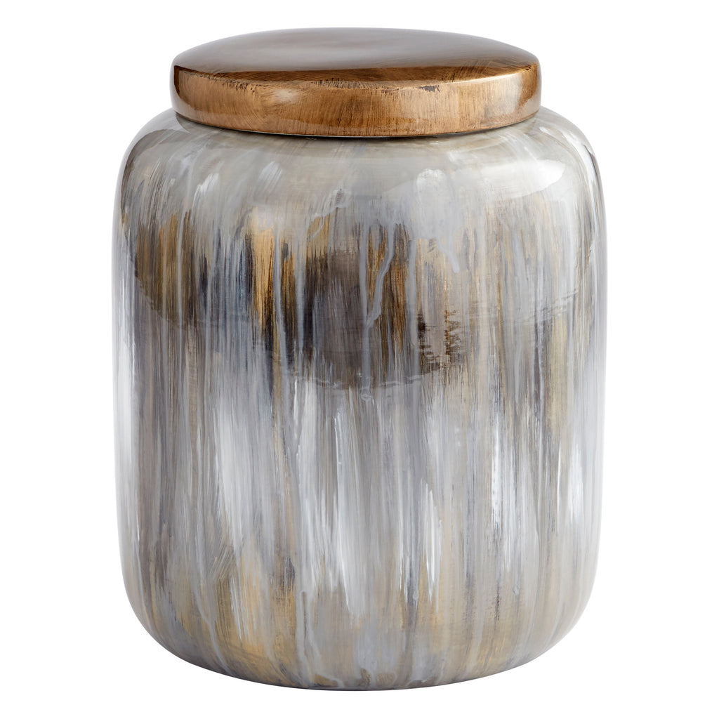 Spirit Drip Container - Olive Glaze - Large | Cyan Design