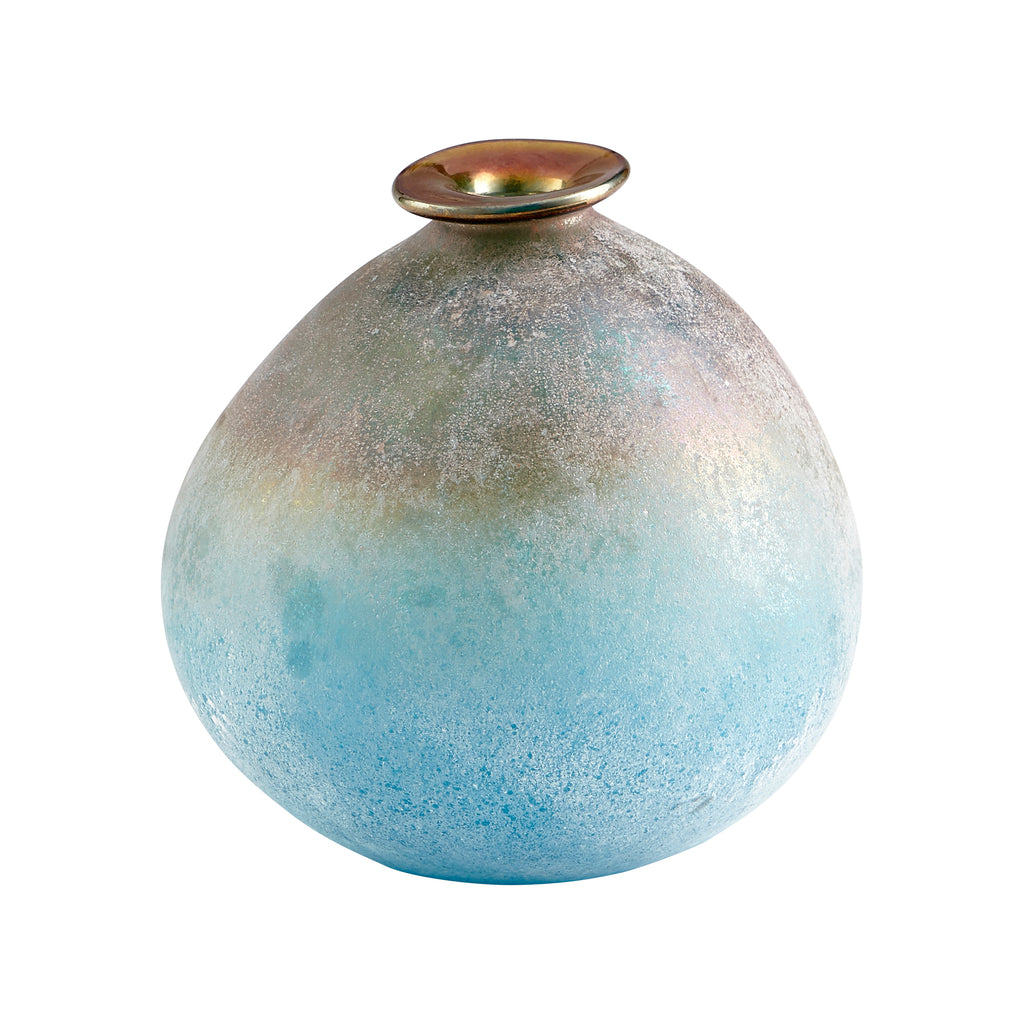 Sea Of Dreams Vase - Turquoise And Scavo - Small | Cyan Design