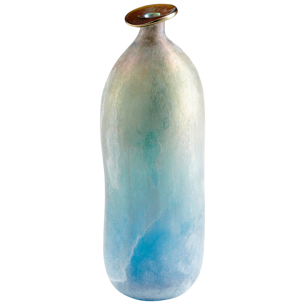 Sea Of Dreams Vase - Turquoise And Scavo - Large | Cyan Design