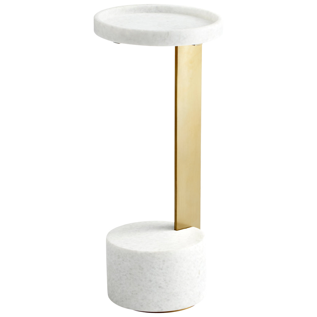 Kodiak Side Table - Gold & White | Cyan Design