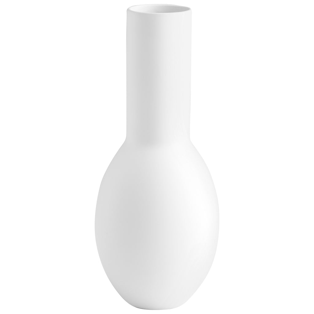 Impressive Impression Vase - Matte White - Small | Cyan Design