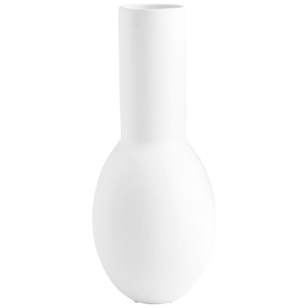 Impressive Impression Vase - Matte White - Large | Cyan Design