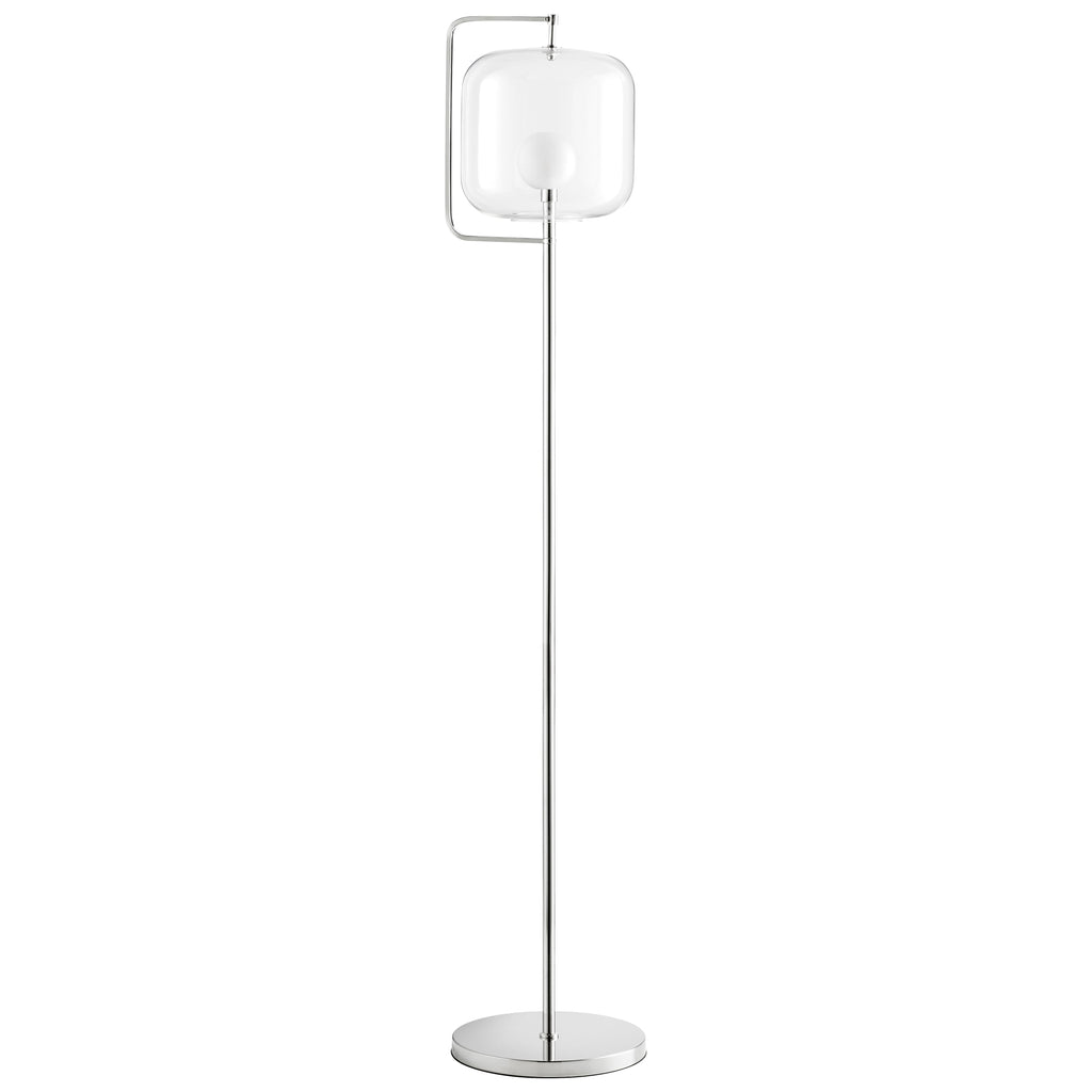 Isotope Floor Lamp - Polished Nickel | Cyan Design