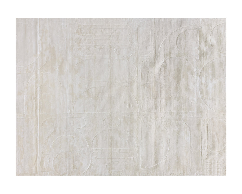 Caruso Hand-Loomed Rug - Cream / Ivory - 9' X 12' | Sunpan Furniture - 109590