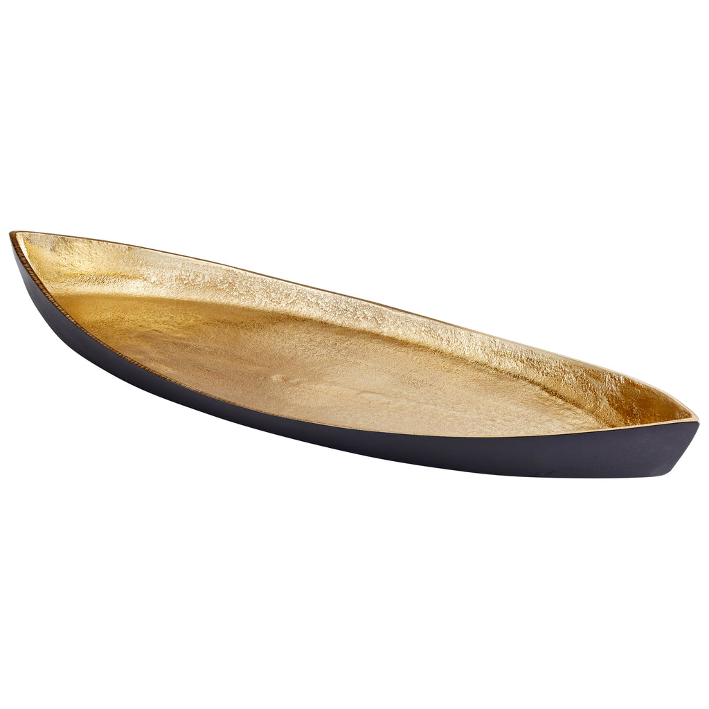 Alumbrar Tray - Matt Black And Gold - Medium | Cyan Design