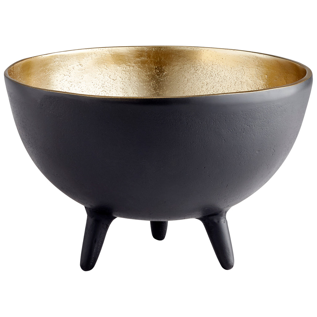 Inca Bowl - Matt Black And Gold - Small | Cyan Design