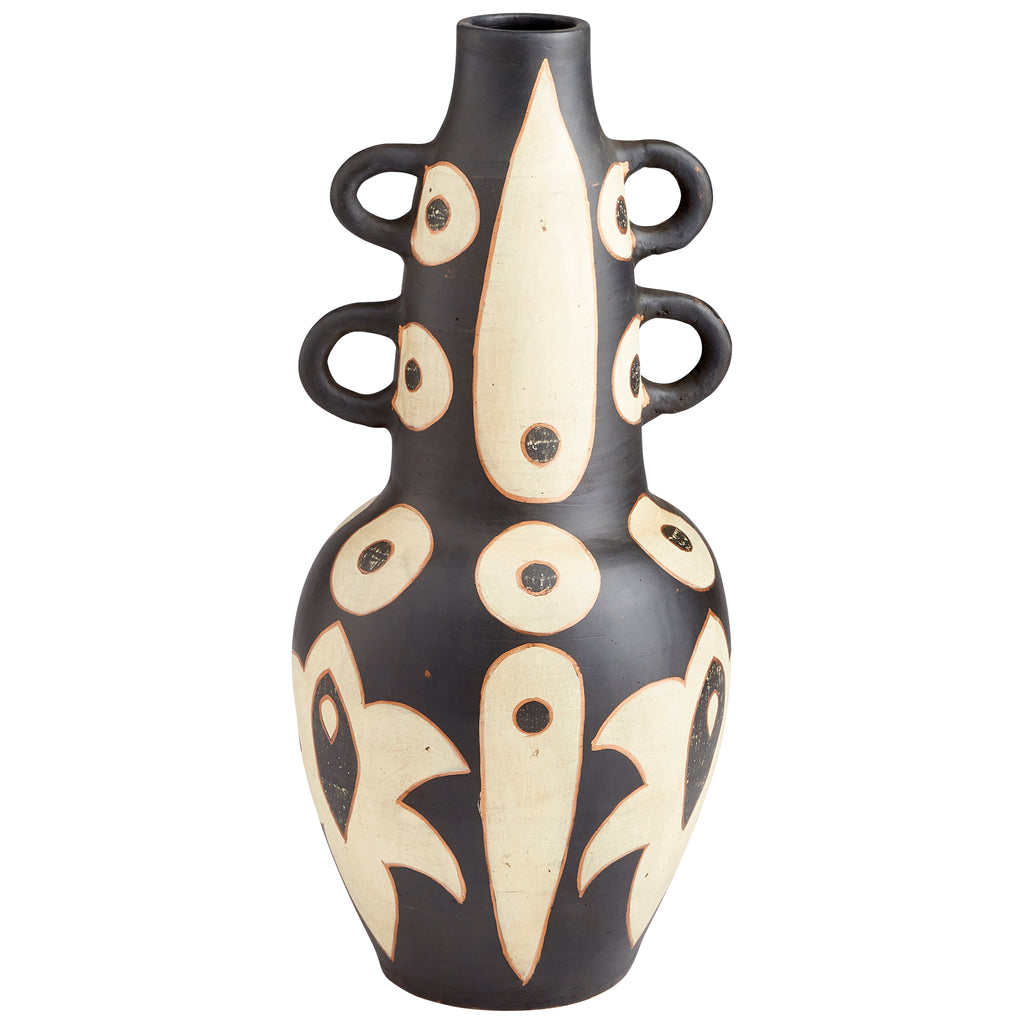 Navajo Vase - Black And White - Medium | Cyan Design