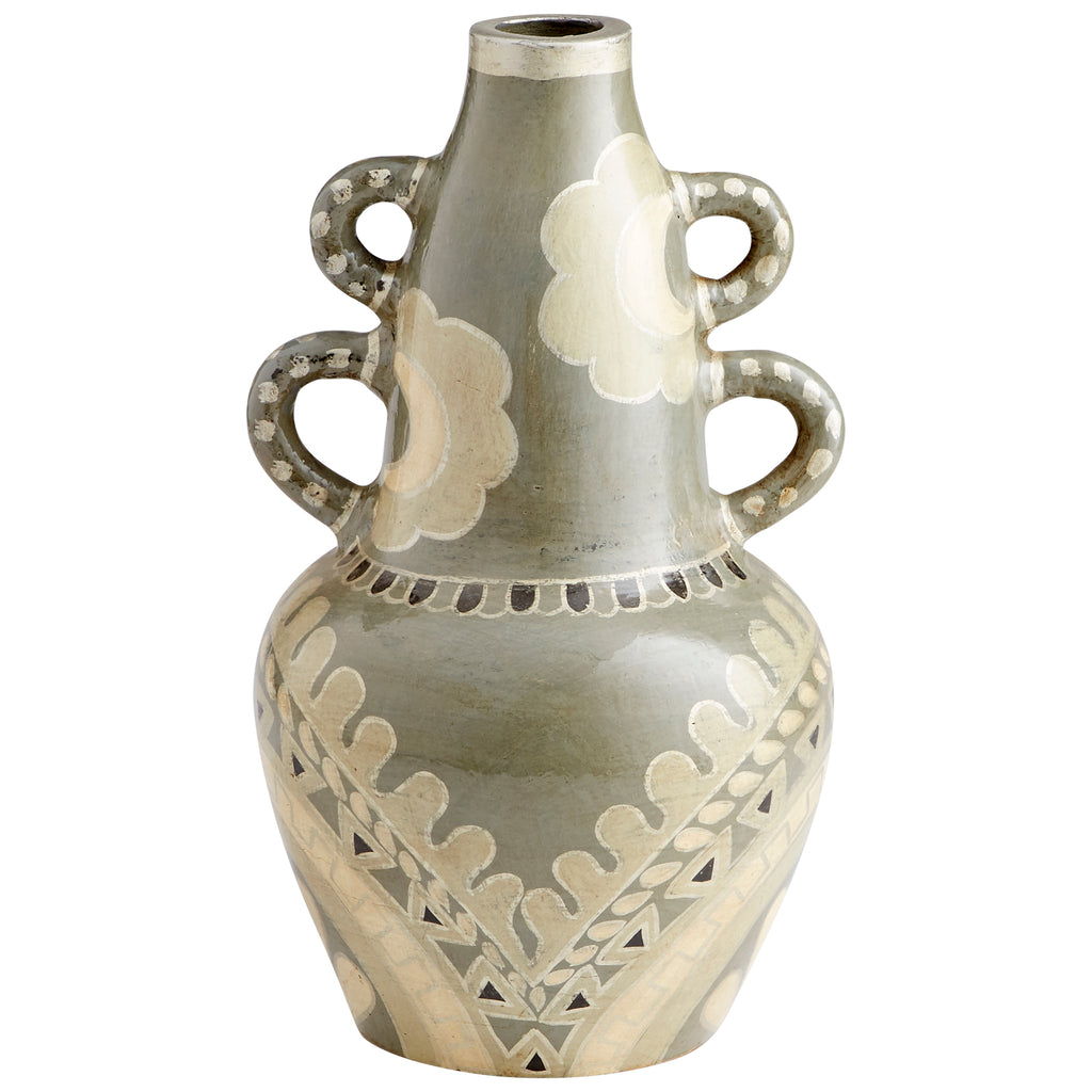 Rocky Valley Vase - Olive Green - Small | Cyan Design