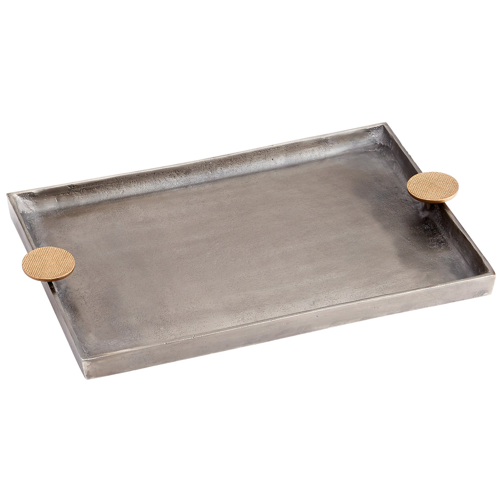 Obscura Tray - Silver And Gold - Medium | Cyan Design