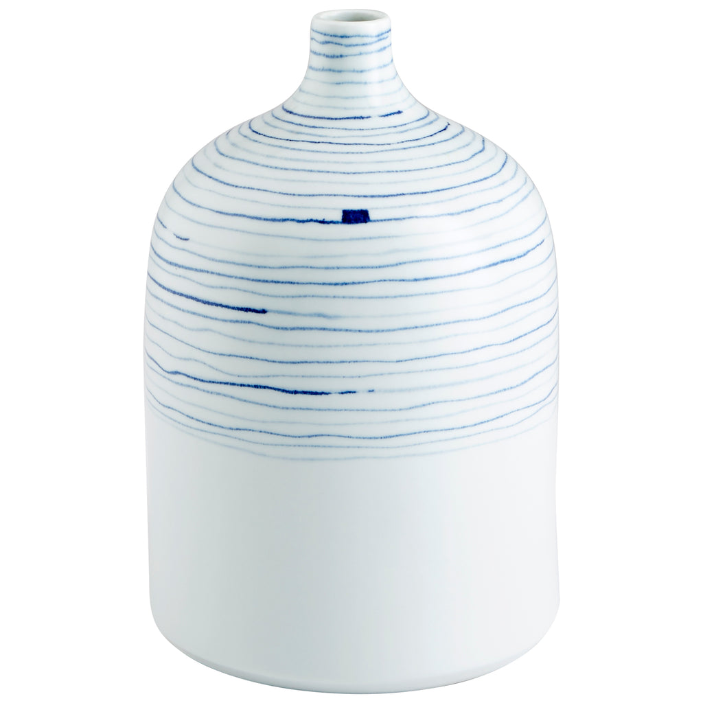 Whirlpool Vase - Blue And White - Medium | Cyan Design