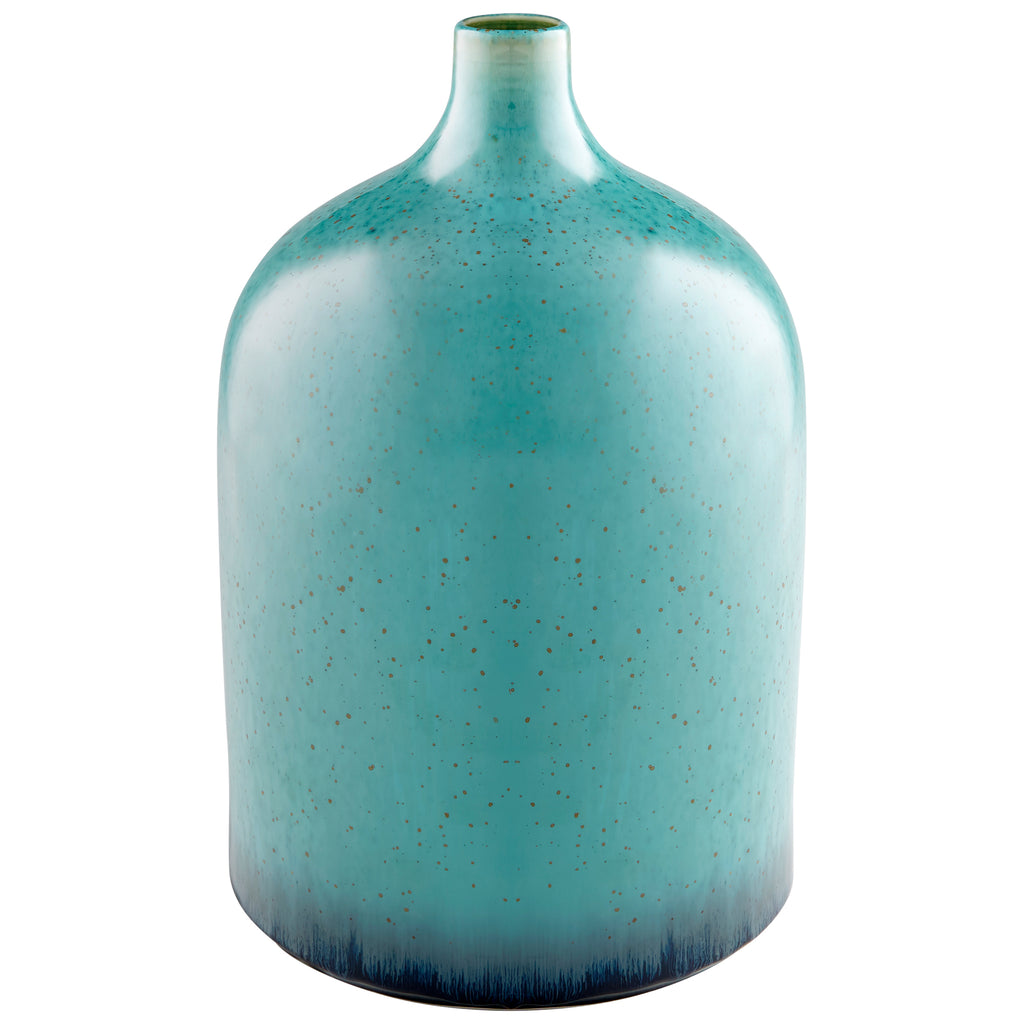 Native Gloss Vase - Turquoise Glaze - Small | Cyan Design