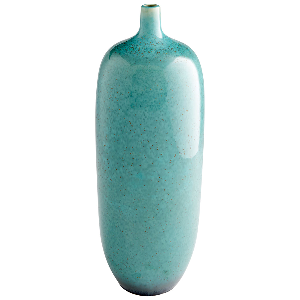 Native Gloss Vase - Turquoise Glaze - Medium | Cyan Design