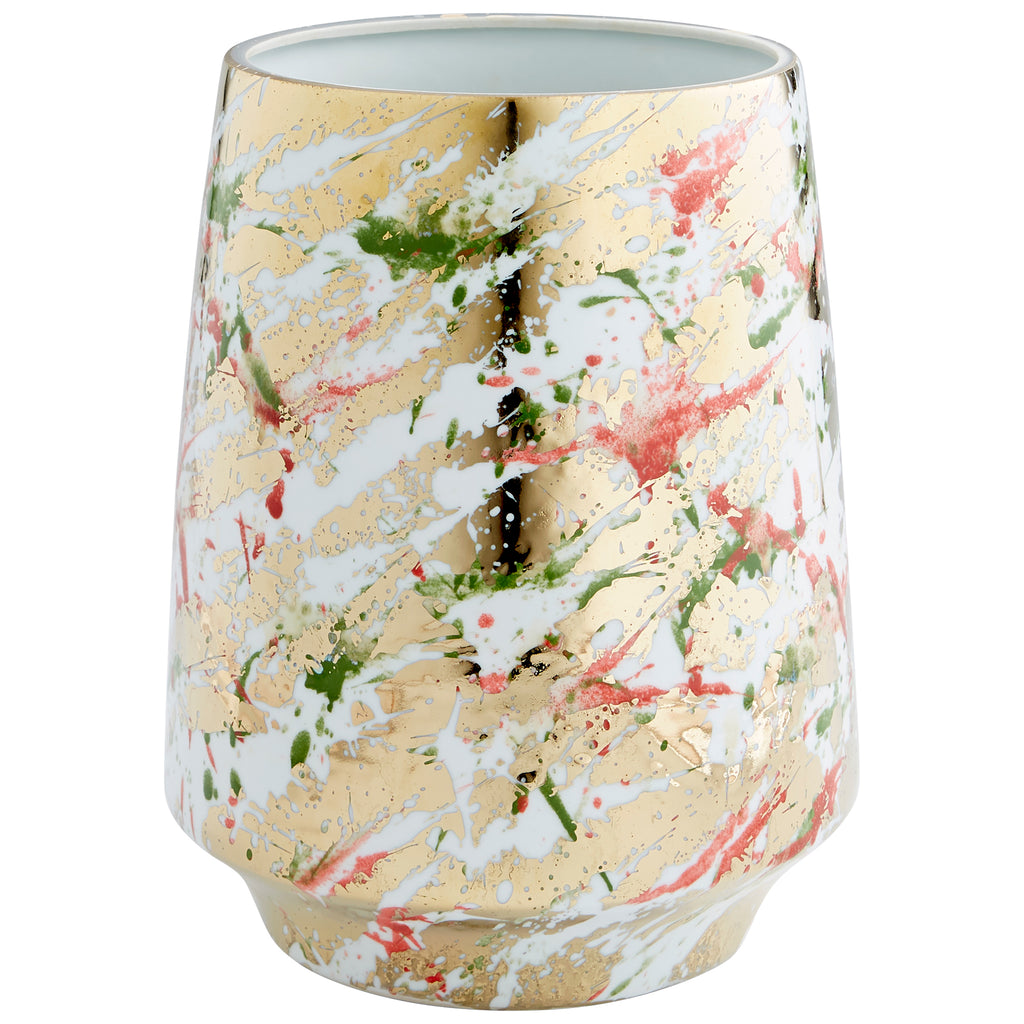 Ardent Splash Container - Multi-Color Glaze - Medium | Cyan Design