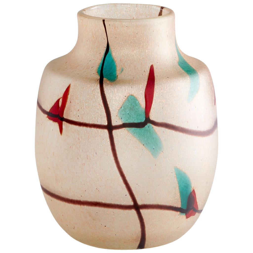 Cuzco Vase - Amber - Small | Cyan Design