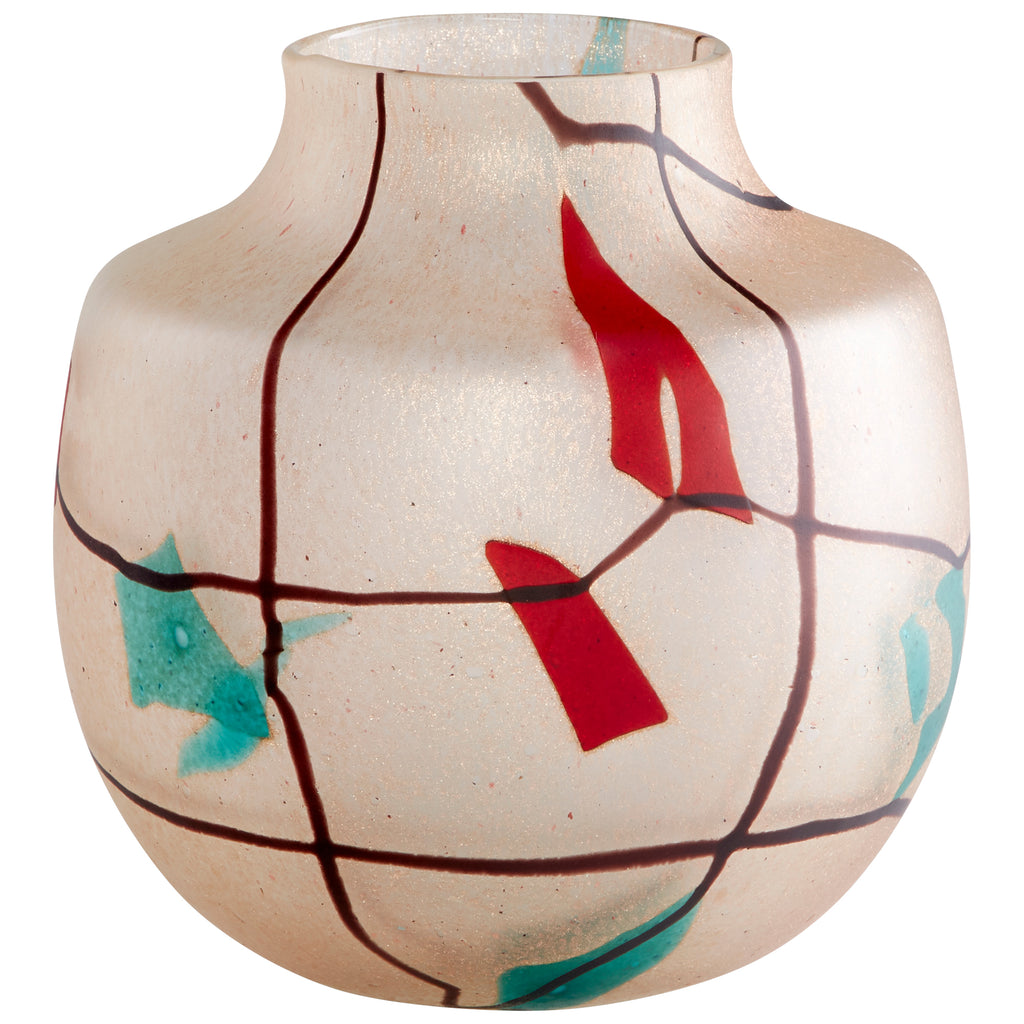 Cuzco Vase - Amber - Medium | Cyan Design