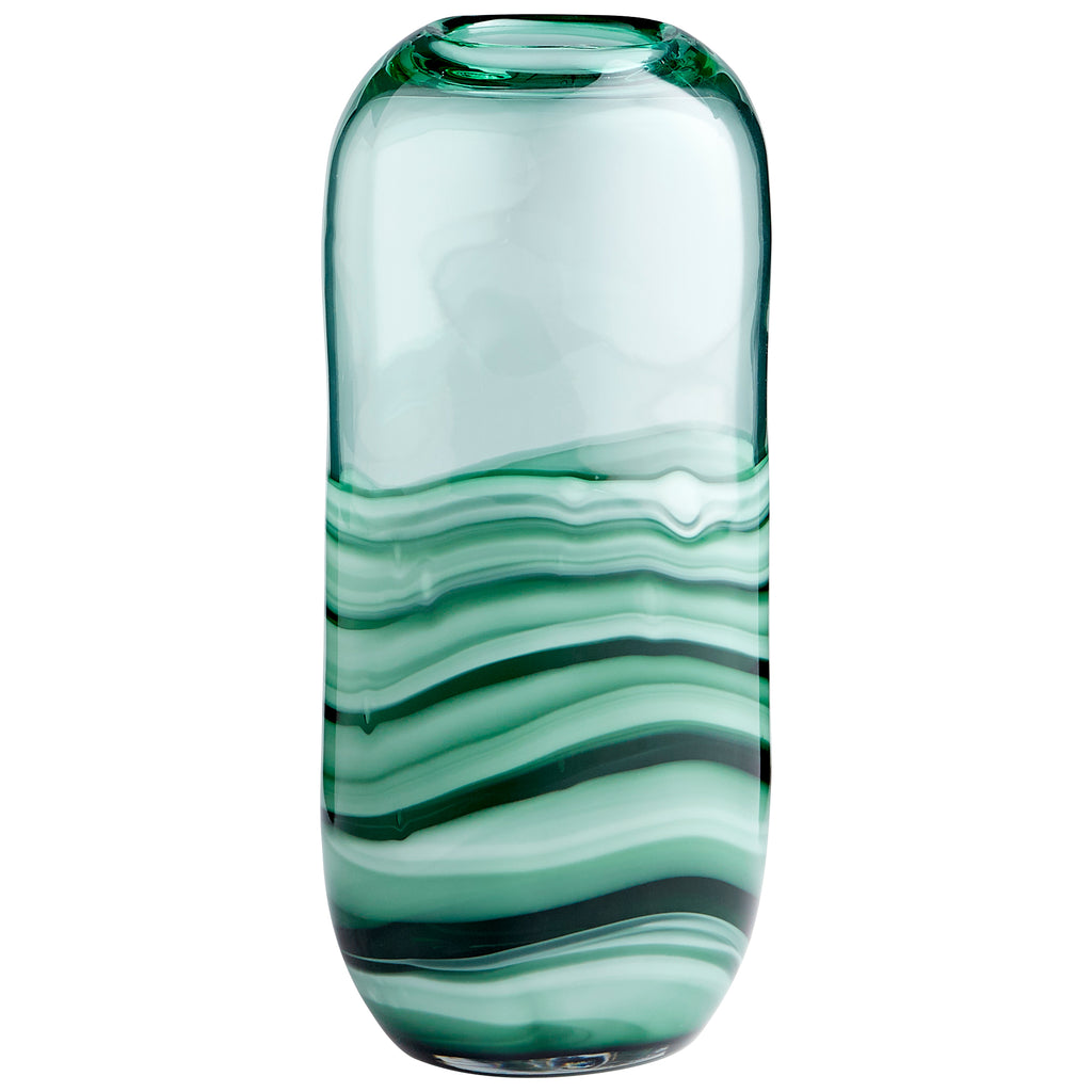 Torrent Vase - Green - Short | Cyan Design