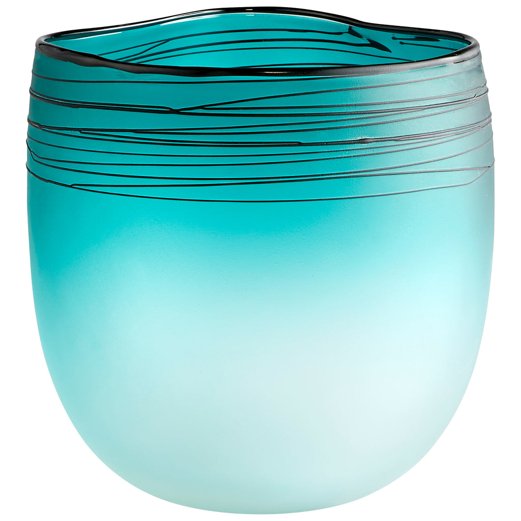 Kapalua Vase - Blue And White - Medium | Cyan Design