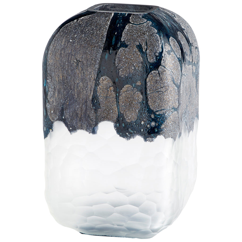 Bosco Vase - Blue And White - Small | Cyan Design