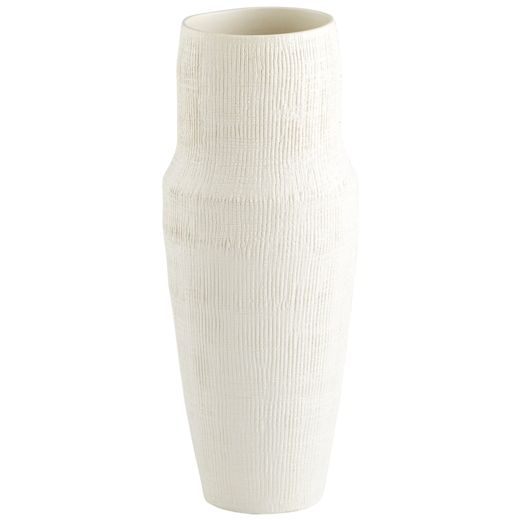 Leela Vase - White - Medium | Cyan Design