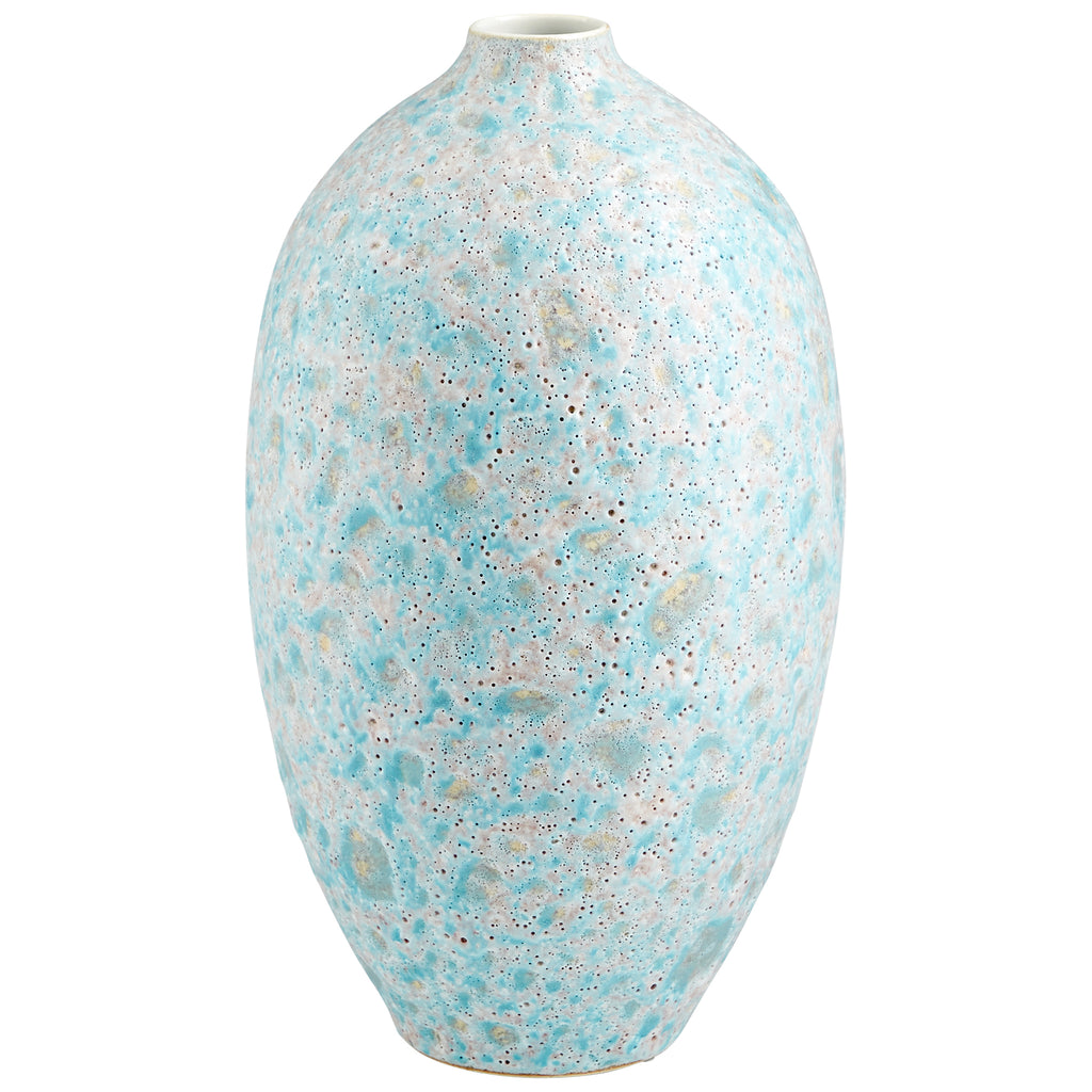 Sumba Vase - Mottled Pale Blue - Small | Cyan Design