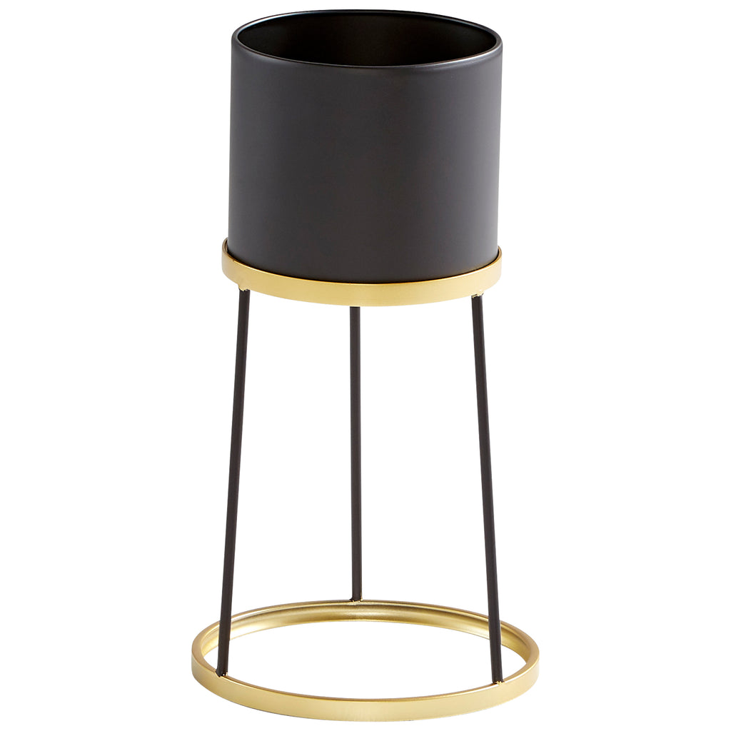 Liza Planter - Gold And Black - Small | Cyan Design