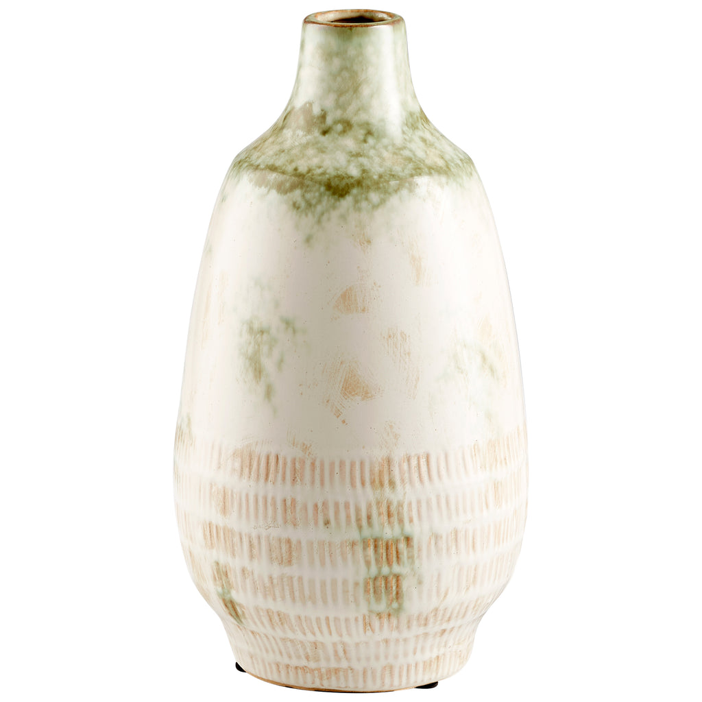 Yukon Vase - Olive Pearl Glaze - Small | Cyan Design